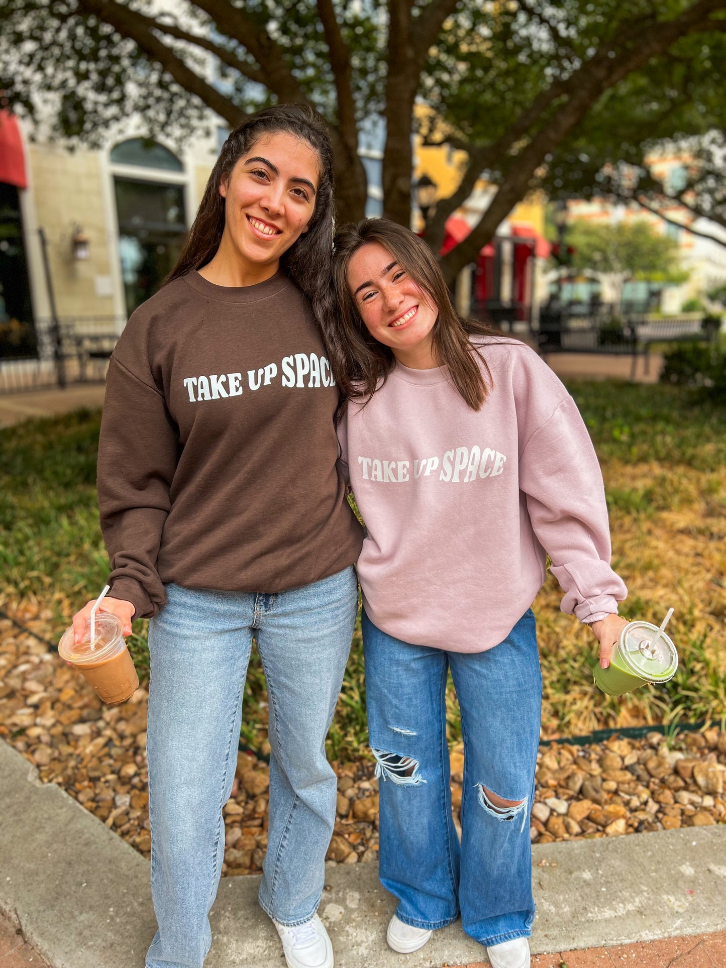 Take Up Space Blush Pink Sweatshirt