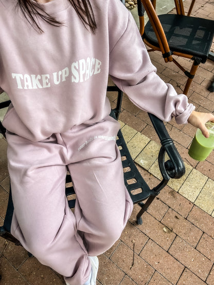 Take Up Space Blush Pink Sweatshirt