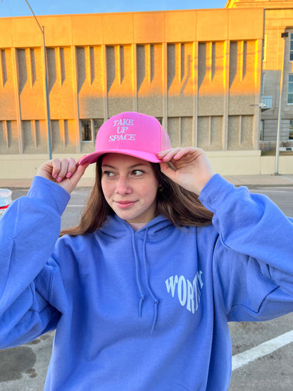 Take Up Space Bubblegum Pink Trucker Hat - PREORDER ITEM