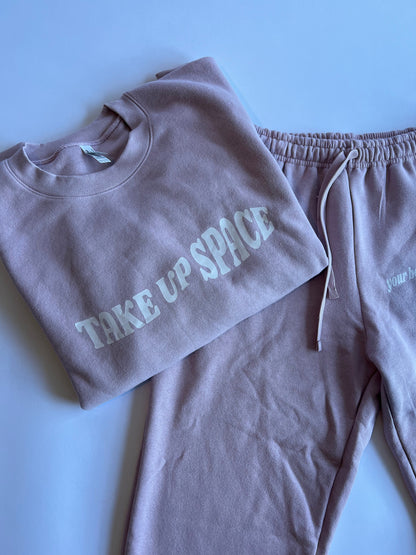 Take Up Space Blush Pink Sweatshirt