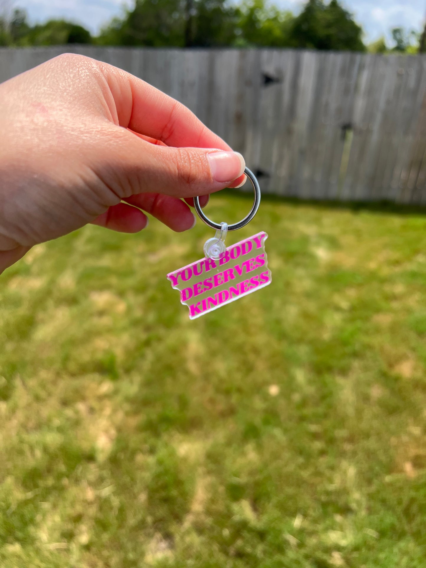 Your Body Deserves Kindness Keychain