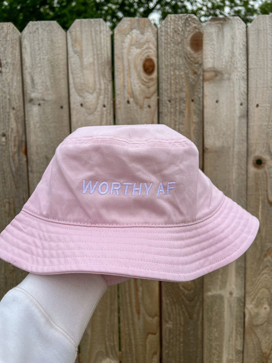 Worthy AF Pink Bucket Hat